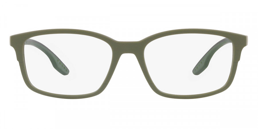 PRADA LINEA ROSSA EYEGLASSES - PS 01PV CCH1O1 56 - Green Rubber