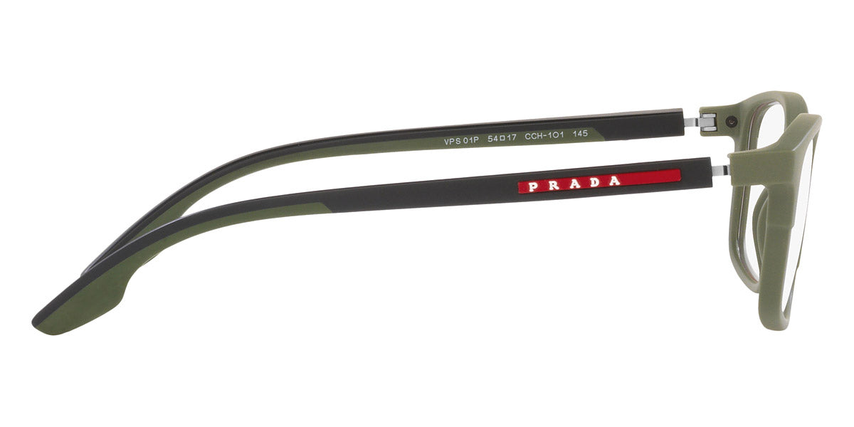 PRADA LINEA ROSSA EYEGLASSES - PS 01PV CCH1O1 56 - Green Rubber