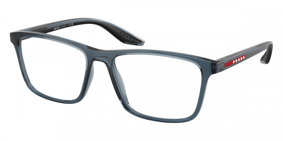 PRADA LINEA ROSSA EYEGLASSES - PS 01QV CZH1O1 56 - Transparent Azure