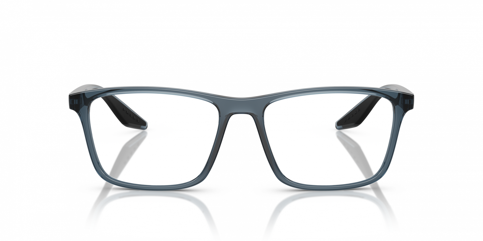 PRADA LINEA ROSSA EYEGLASSES - PS 01QV CZH1O1 56 - Transparent Azure