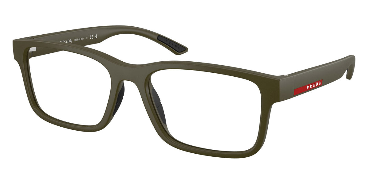 PRADA LINEA ROSSA EYEGLASSES - PS 01RV 15X1O1 56 - Matte Military Green