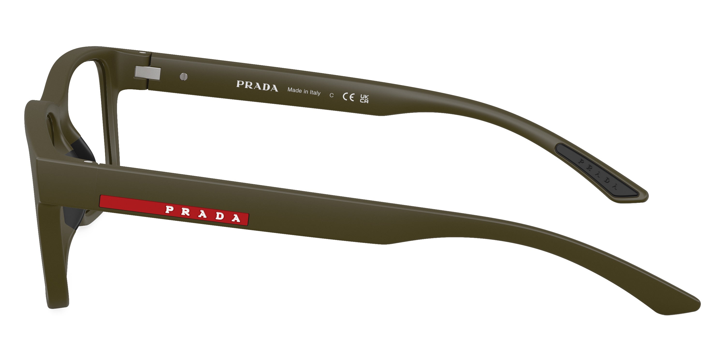 PRADA LINEA ROSSA EYEGLASSES - PS 01RV 15X1O1 56 - Matte Military Green