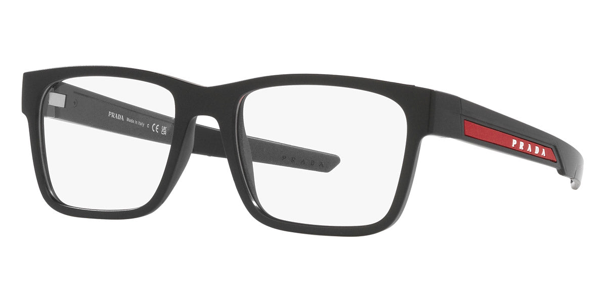 PRADA LINEA ROSSA EYEGLASSES - PS 02PV 1BO1O1 55 - Matte Black