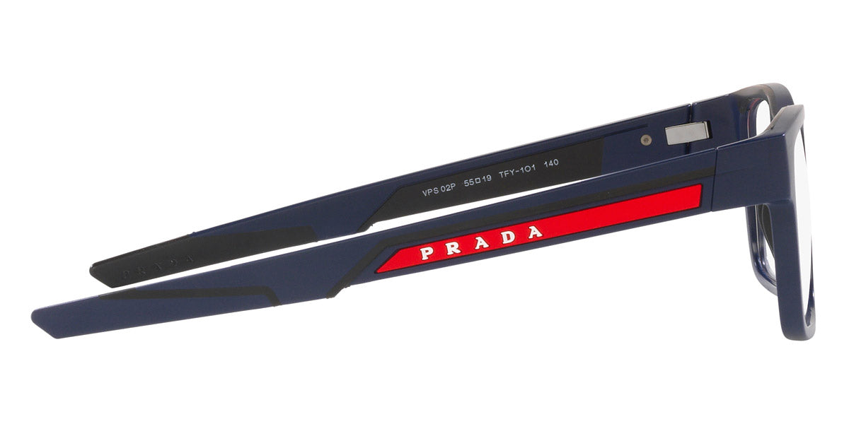PRADA LINEA ROSSA EYEGLASSES - PS 02PV TFY1O1 55 - Matte Blue