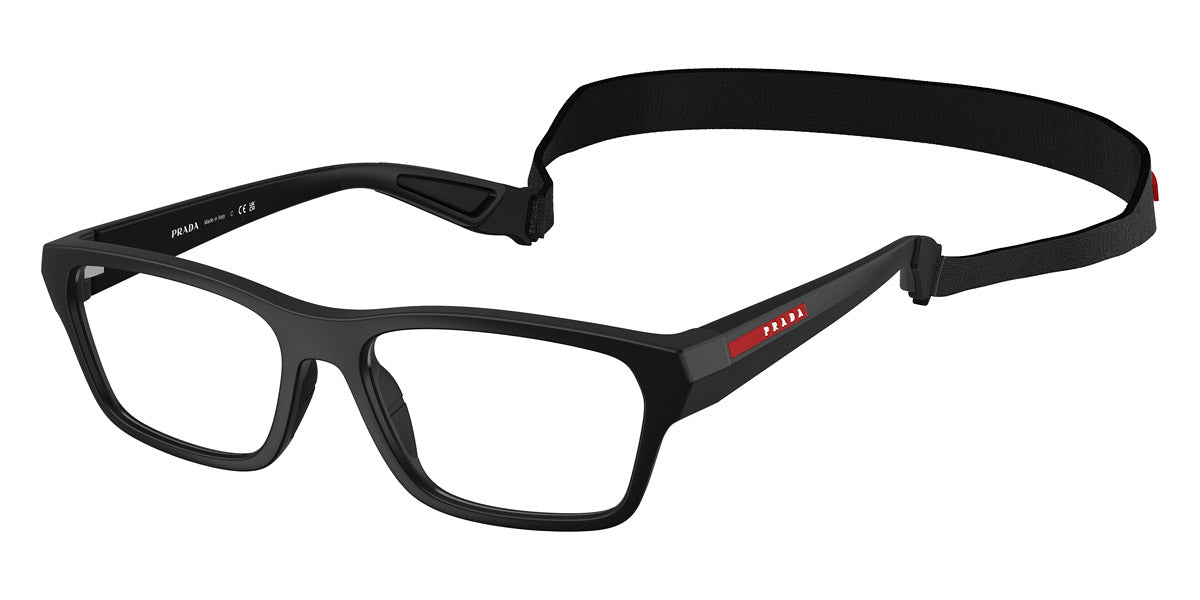 PRADA LINEA ROSSA EYEGLASSES - PS 03RV 1BO1O1 54 - Matte Black