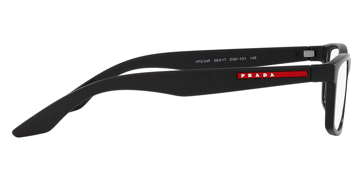 PRADA LINEA ROSSA EYEGLASSES - PS 04PV DG01O1 56 - Black Rubber