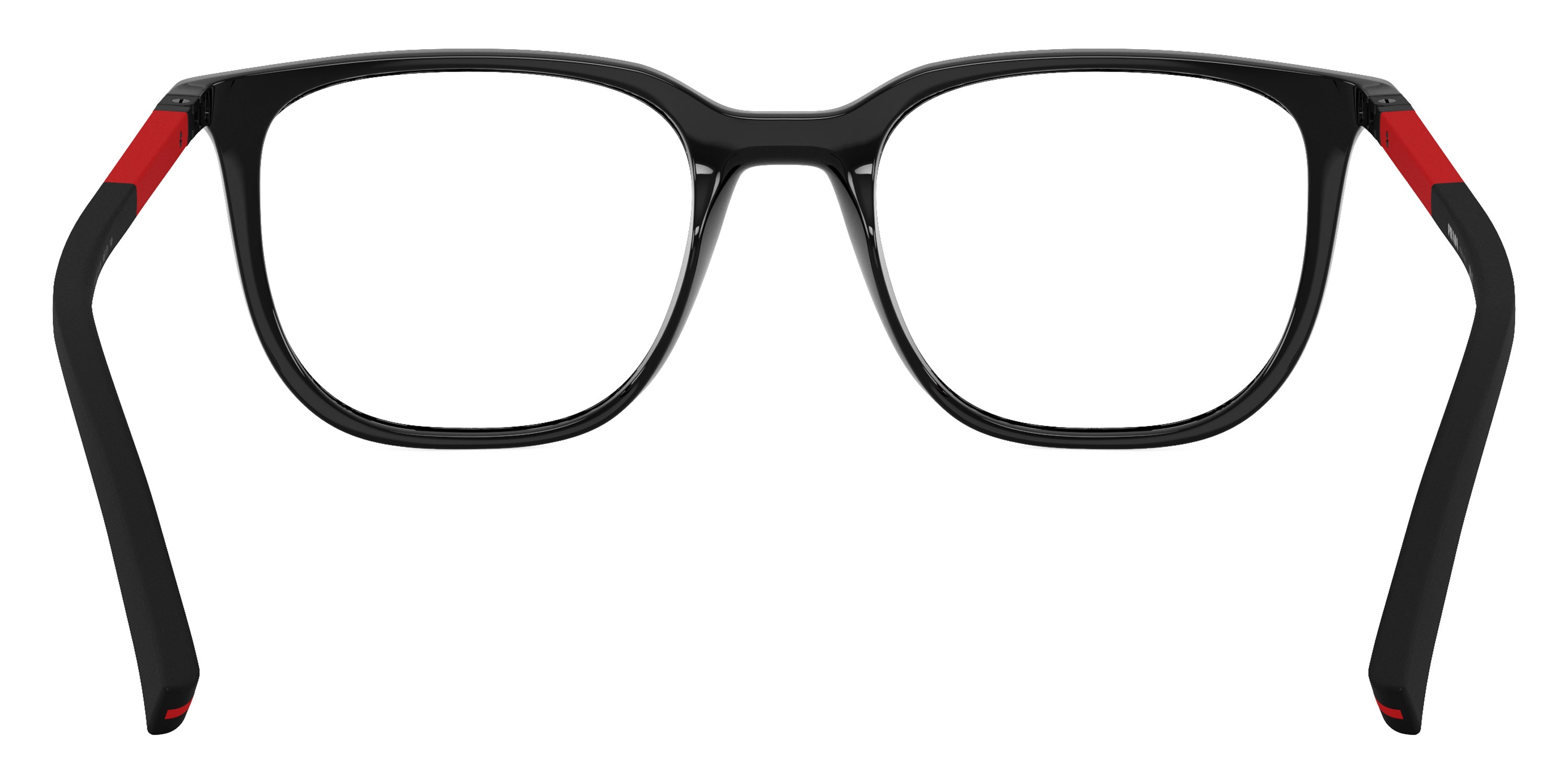 PRADA LINEA ROSSA EYEGLASSES - PS 04RV 1AB1O1 50 - Black/Black Rubber