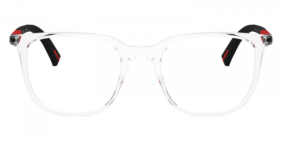 PRADA LINEA ROSSA EYEGLASSES - PS 04RV 2AZ1O1 50 - Transparent/Black Rubber