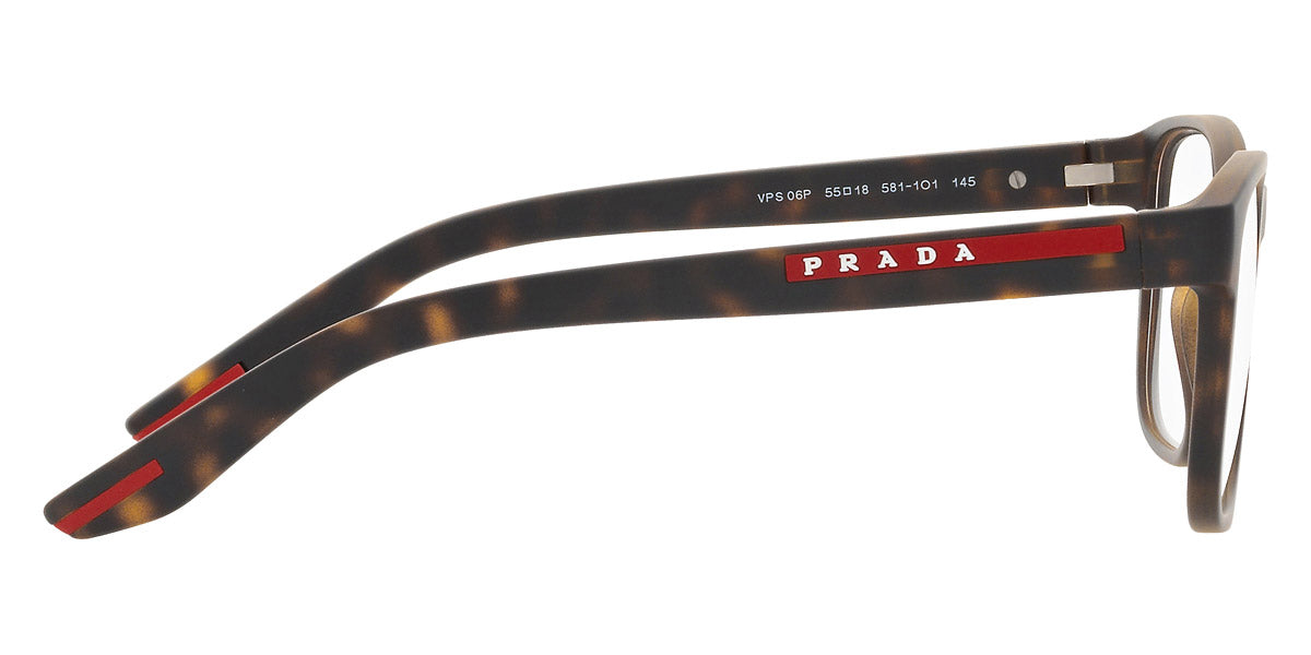 PRADA LINEA ROSSA EYEGLASSES - PS 06PV 5811O1 55 - Havana Rubber