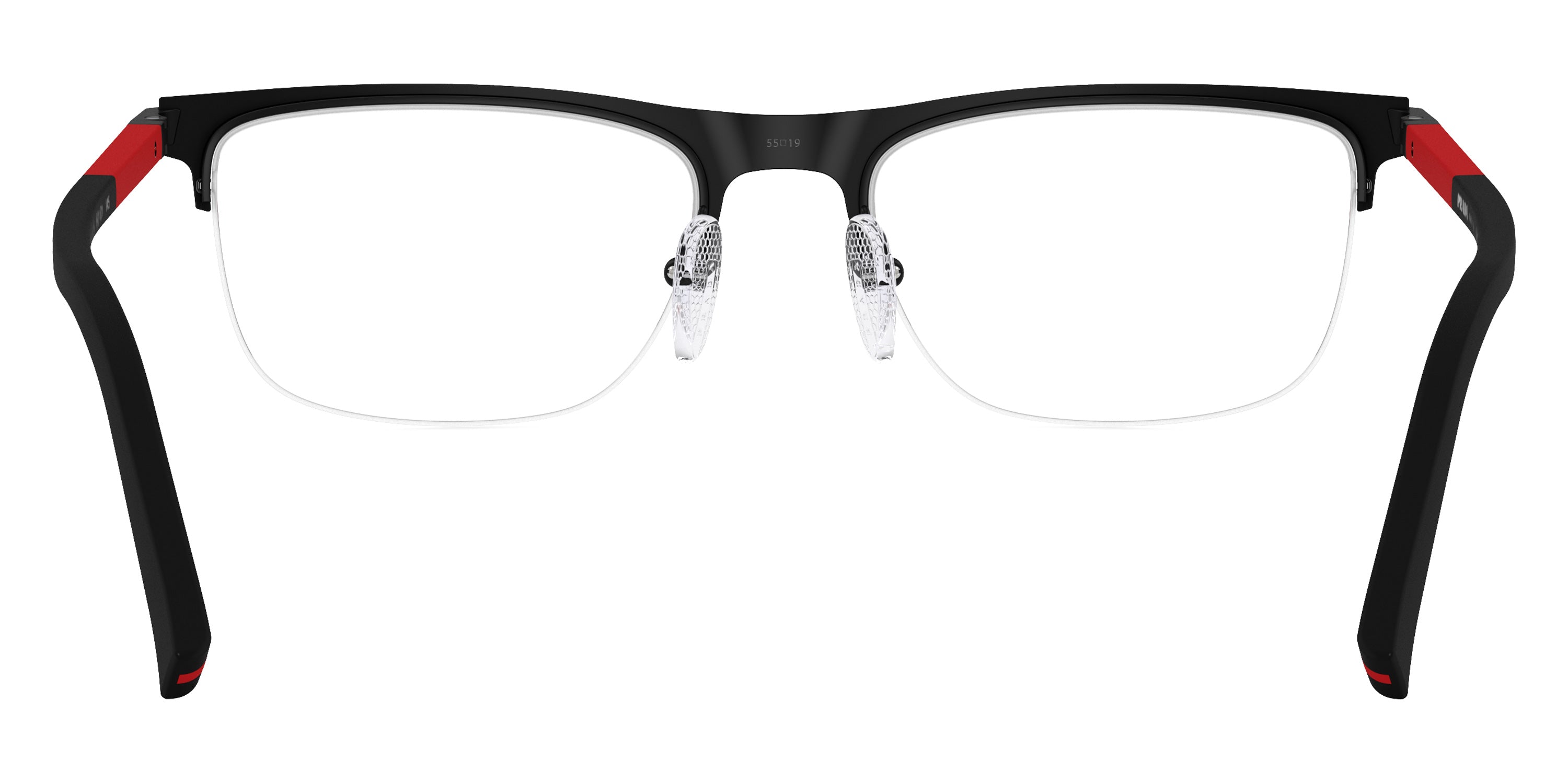 PRADA LINEA ROSSA EYEGLASSES - PS 50RV 1BO1O1 55 - Matte Black