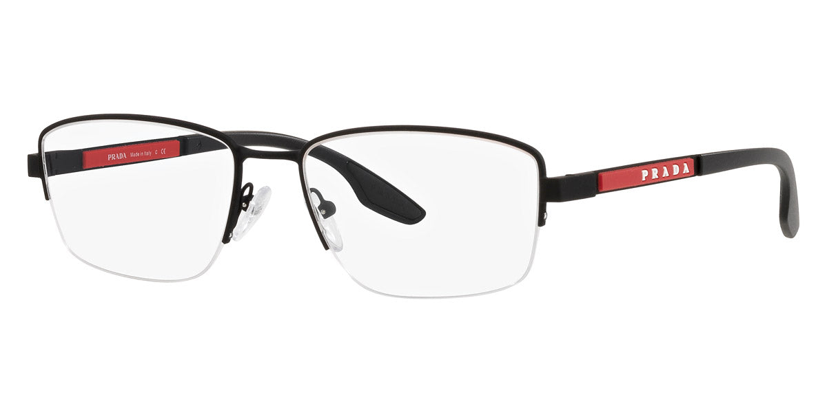 PRADA LINEA ROSSA EYEGLASSES - PS 51OV DG01O1 56 - Black Rubber