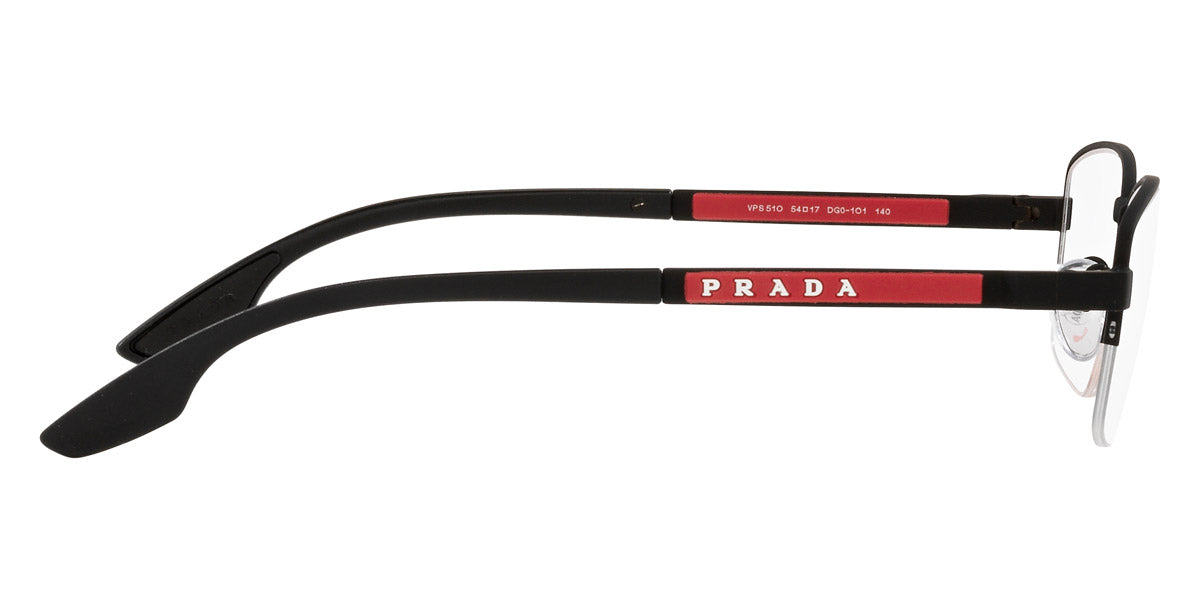 PRADA LINEA ROSSA EYEGLASSES - PS 51OV DG01O1 56 - Black Rubber