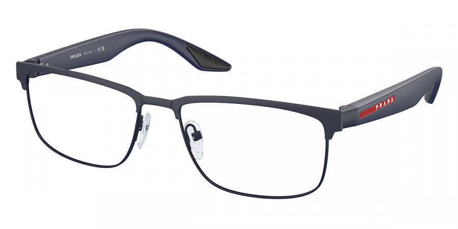 PRADA LINEA ROSSA EYEGLASSES - PS 51PV UR71O1 54 - Blue Rubber