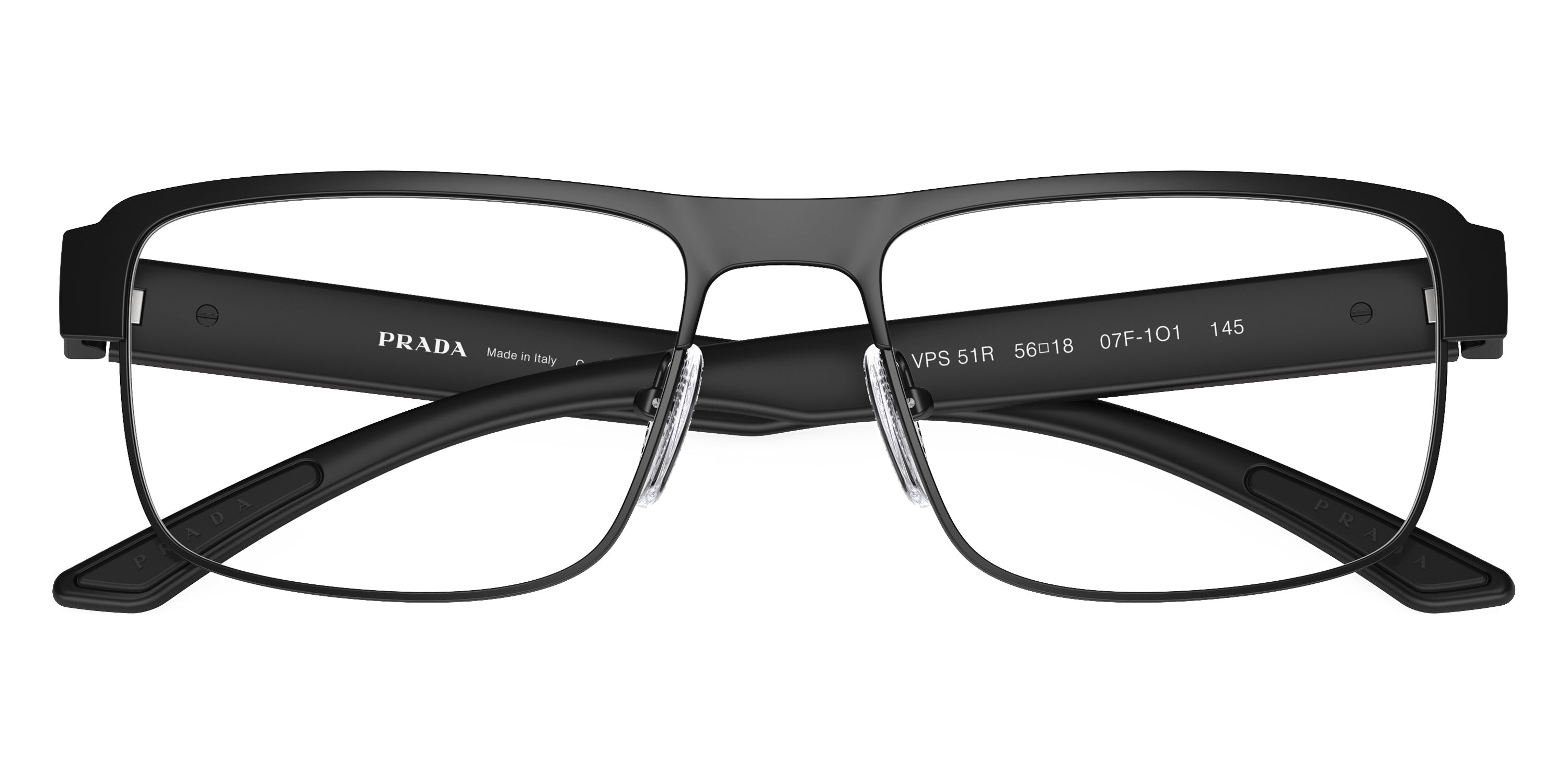 PRADA LINEA ROSSA EYEGLASSES - PS 51RV 07F1O1 54 - Matte Black