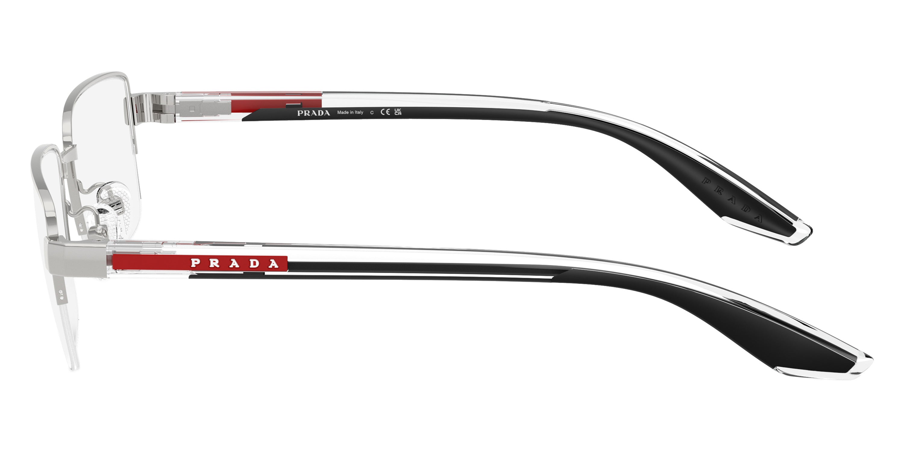 PRADA LINEA ROSSA EYEGLASSES - PS 51SV 1BC1O1 54 - Silver