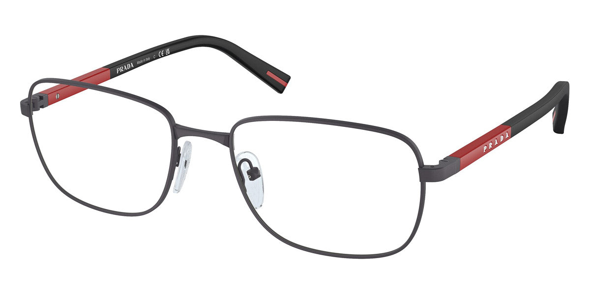 PRADA LINEA ROSSA EYEGLASSES - PS 52QV 06P1O1 56 - Gray Rubbered