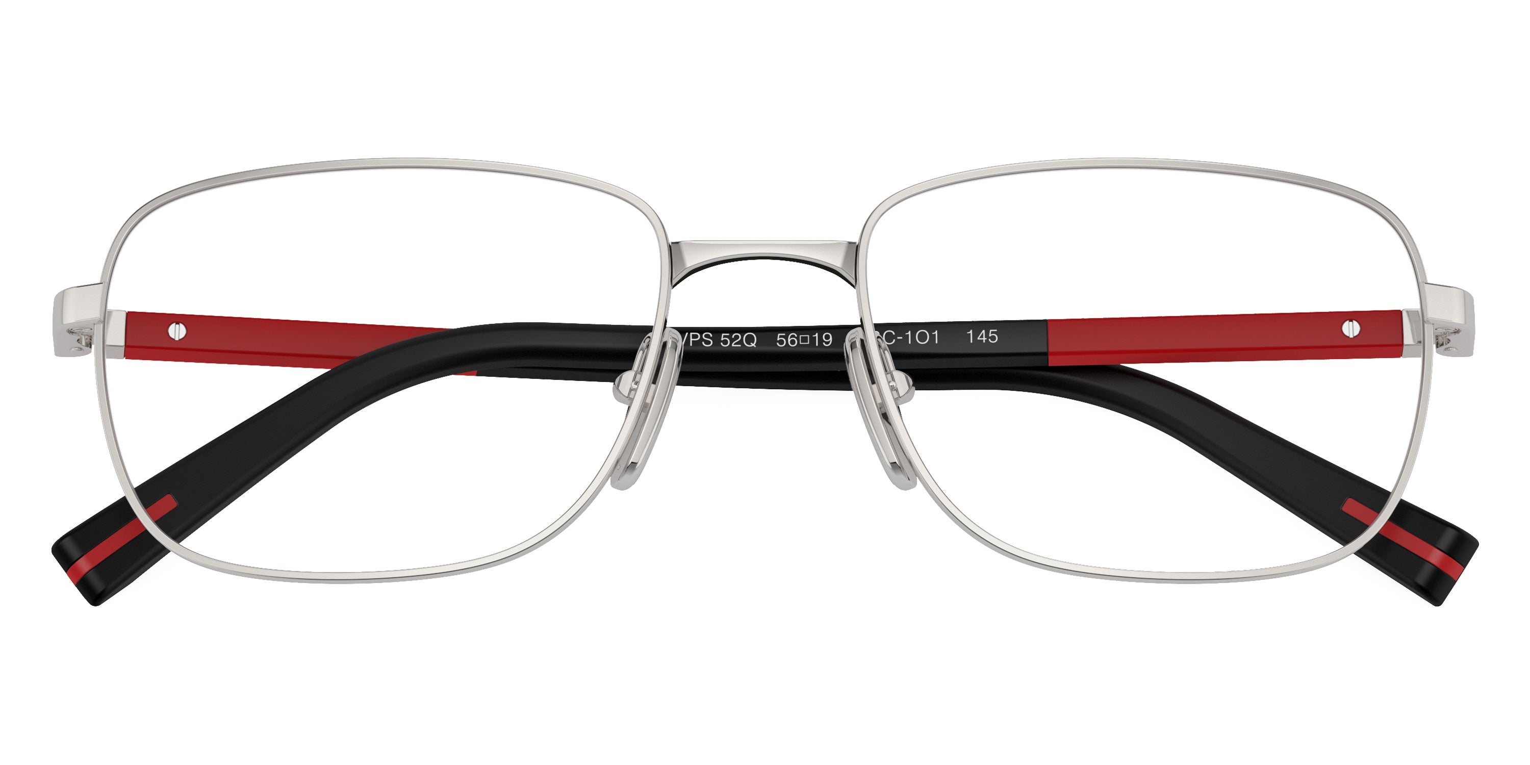 PRADA LINEA ROSSA EYEGLASSES - PS 52QV 1BC1O1 54 - Silver