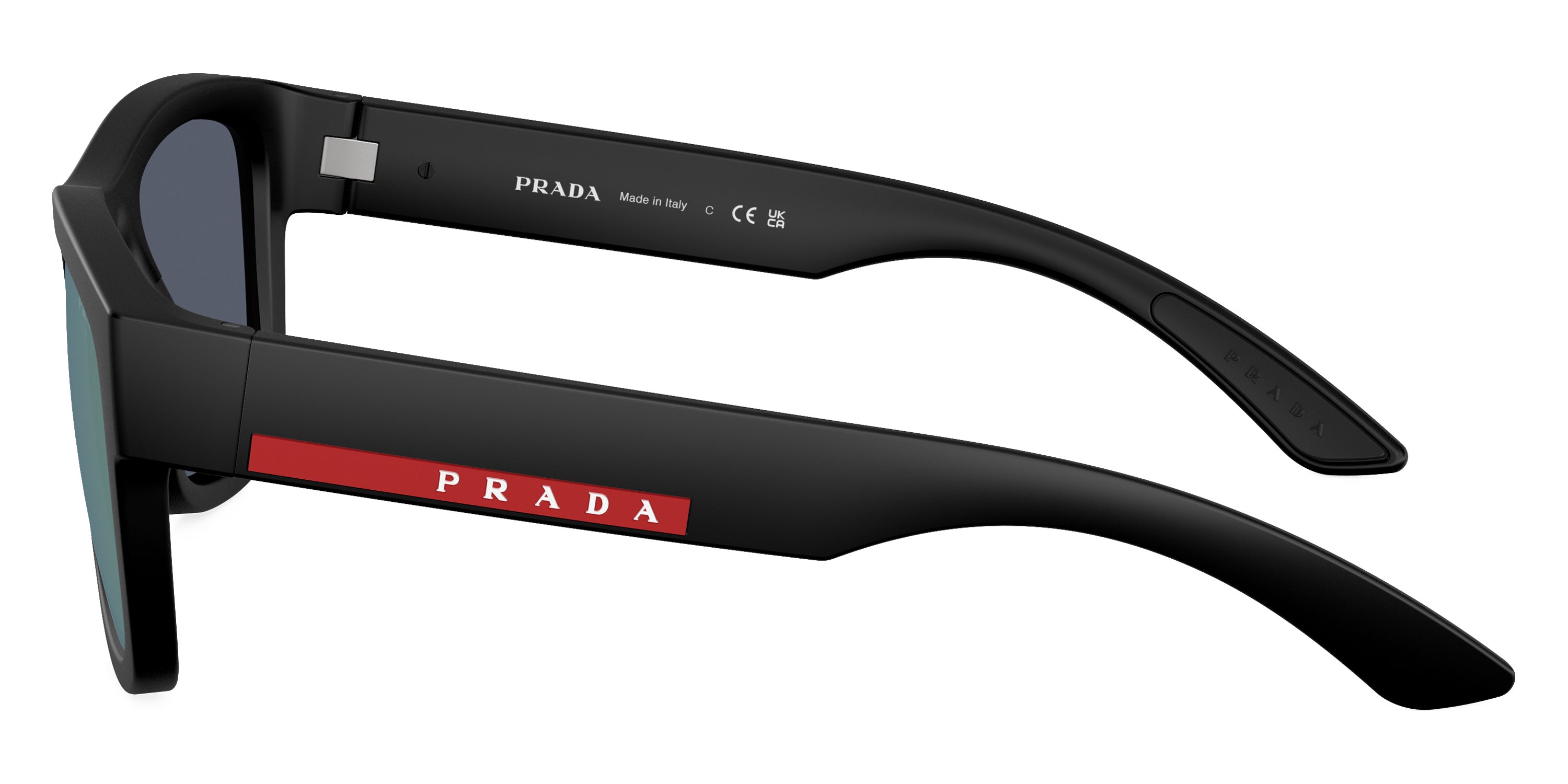 PRADA LINEA ROSSA SUNGLASSES ACTIVE - PS 01ZS 1BO05U 53 - Matte Black