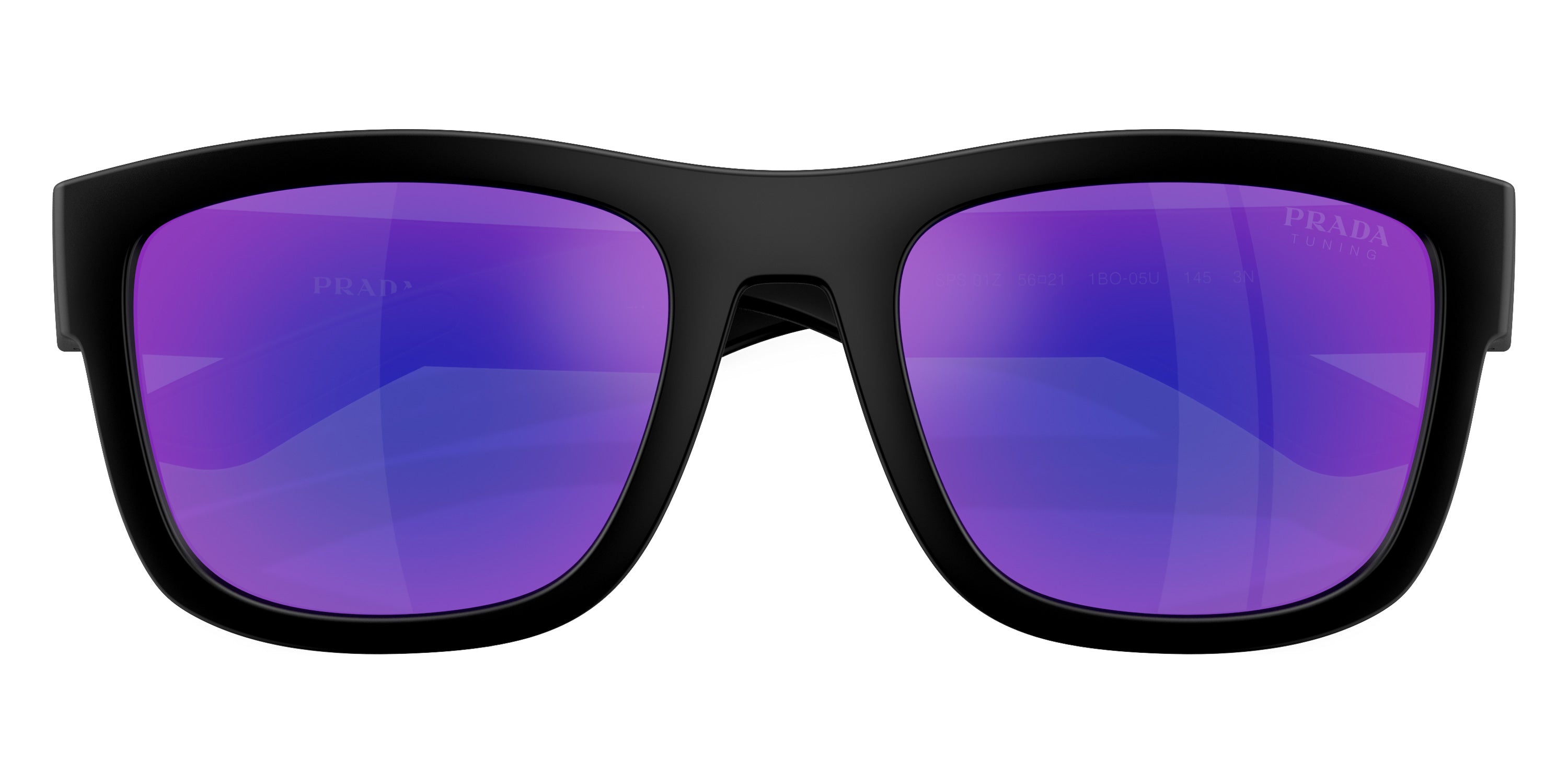 PRADA LINEA ROSSA SUNGLASSES ACTIVE - PS 01ZS 1BO05U 53 - Matte Black