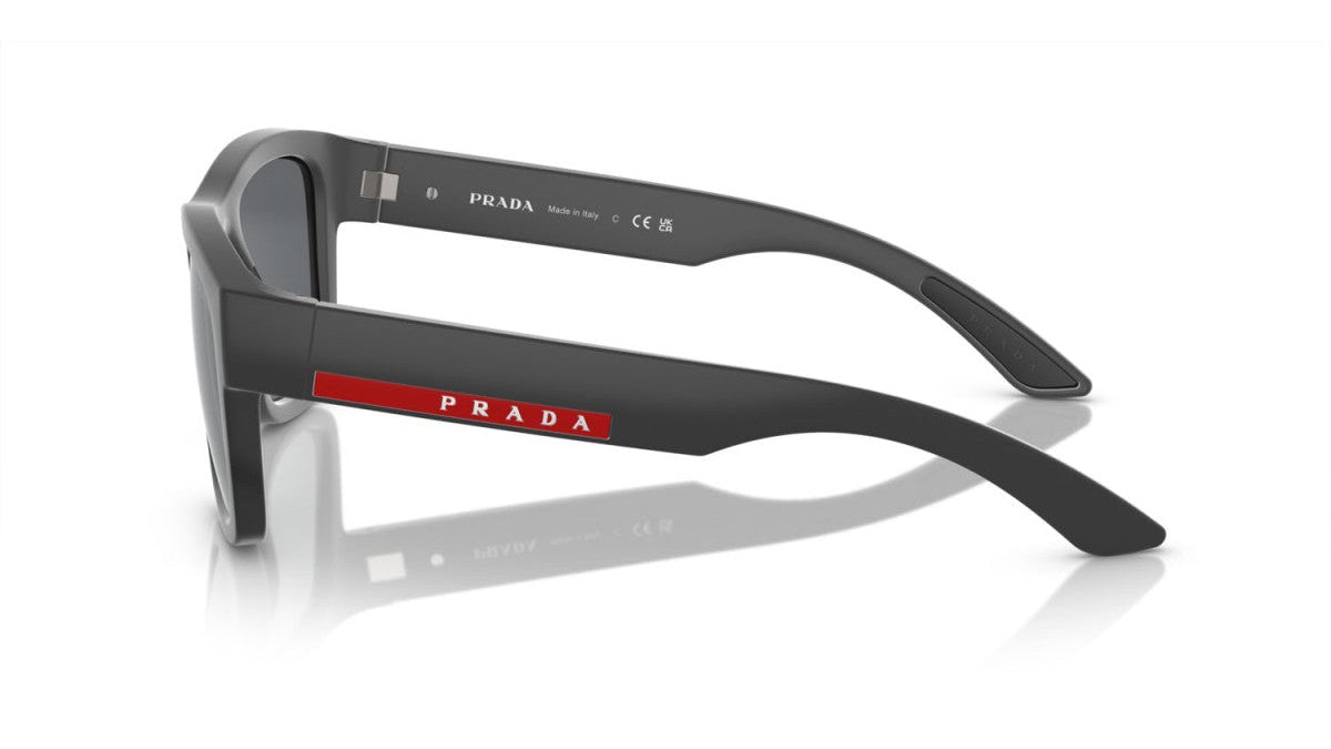 PRADA LINEA ROSSA SUNGLASSES - PS 01ZS UFK5L0 56 - Gray Rubber