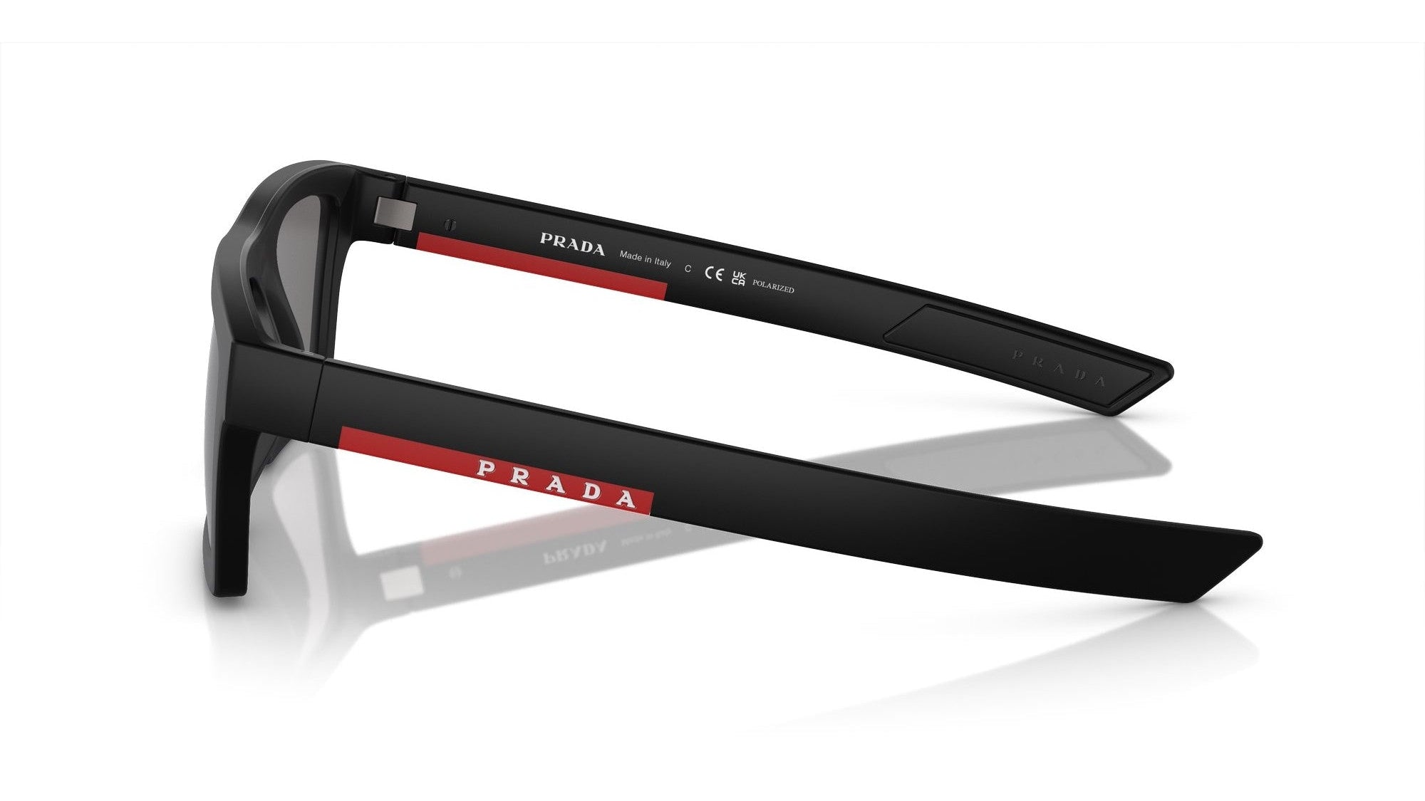 PRADA LINEA ROSSA SUNGLASSES - PS 02ZSU 1BO02G - Matte Black