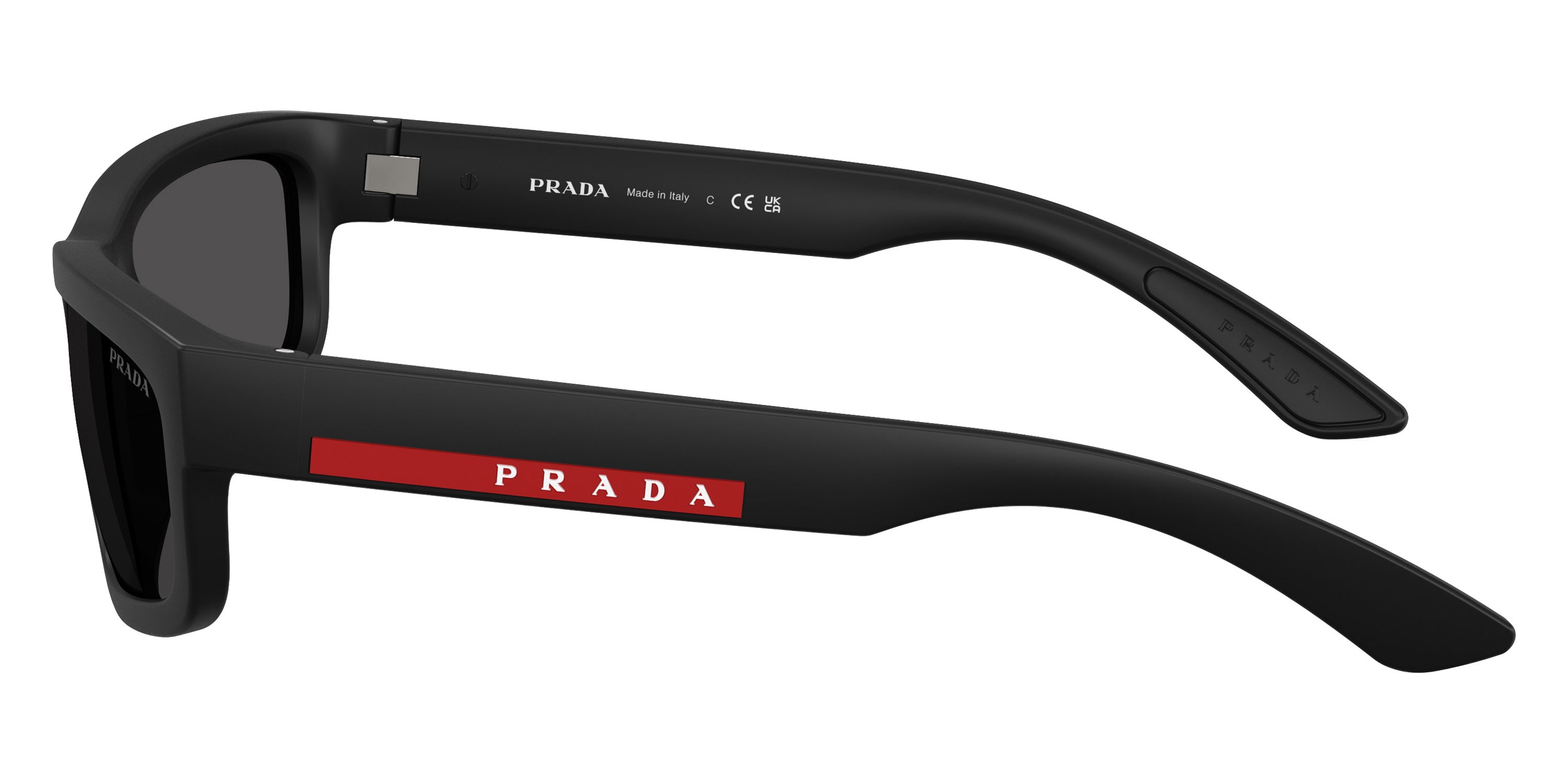 PRADA LINEA ROSSA SUNGLASSES - PS 05ZS DG006F 59 - Black Rubbered