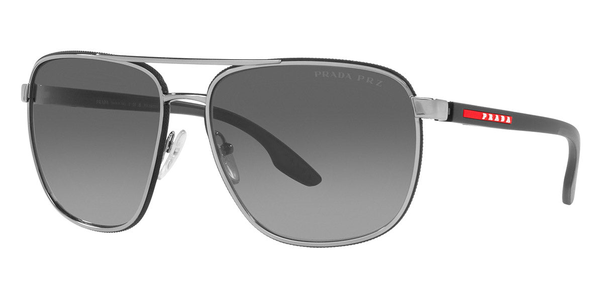 PRADA LINEA ROSSA SUNGLASSES - PS 50YS 5AV06G 62 - Gunmetal