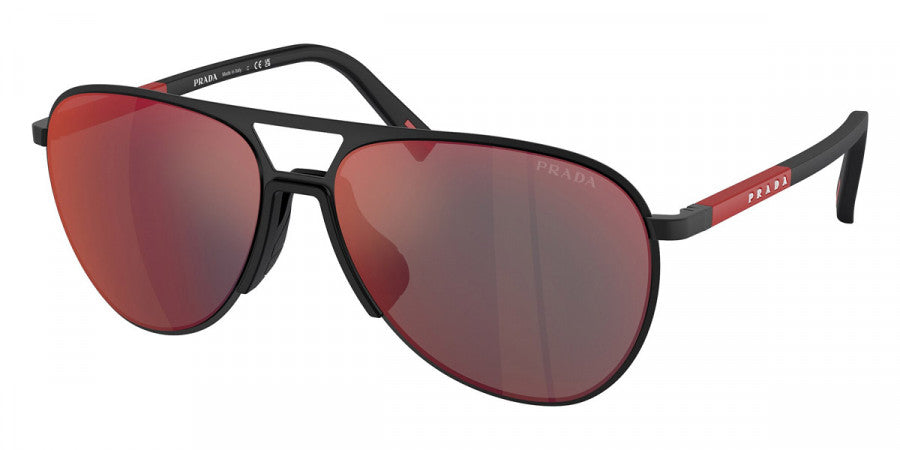 PRADA LINEA ROSSA SUNGLASSES - PS 53ZS DG008F 59 - Rubbered Black