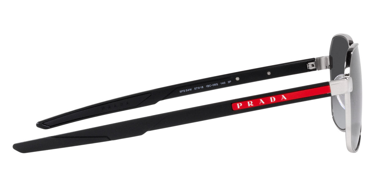 PRADA LINEA ROSSA SUNGLASSES - PS 54WS 1BC06G 57 - Silver