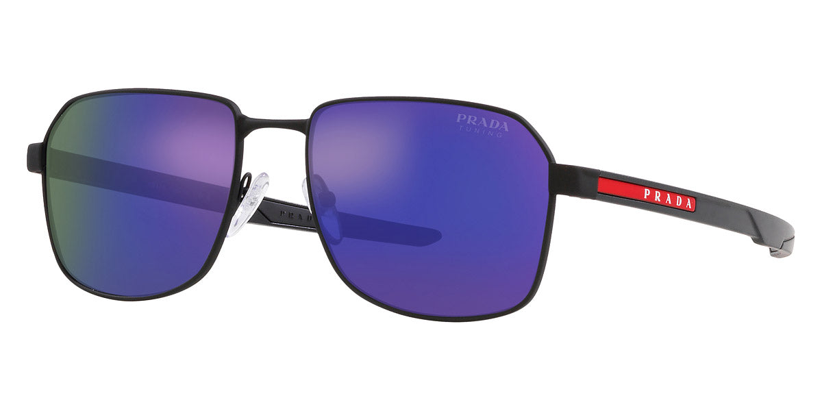 PRADA LINEA ROSSA SUNGLASSES - PS 54WS DG005U 57 - Black Rubber