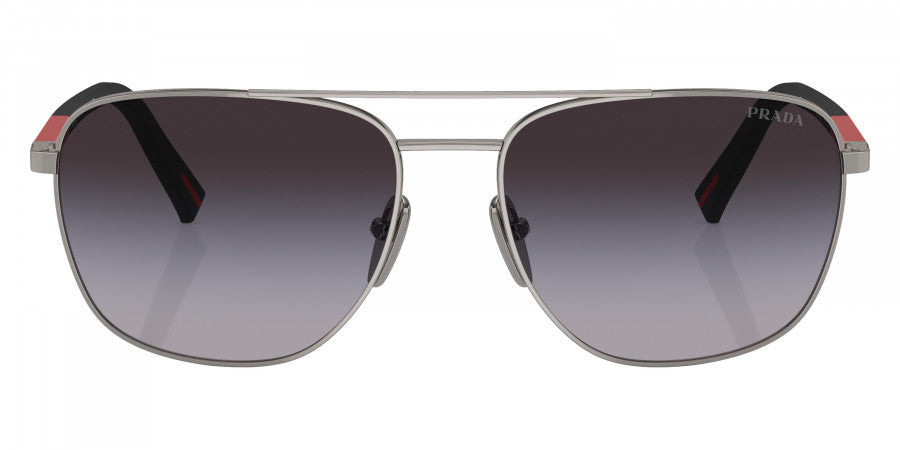 PRADA LINEA ROSSA SUNGLASSES - PS 54ZS 5AV09U 60 - Gunmetal/Rubbered Black