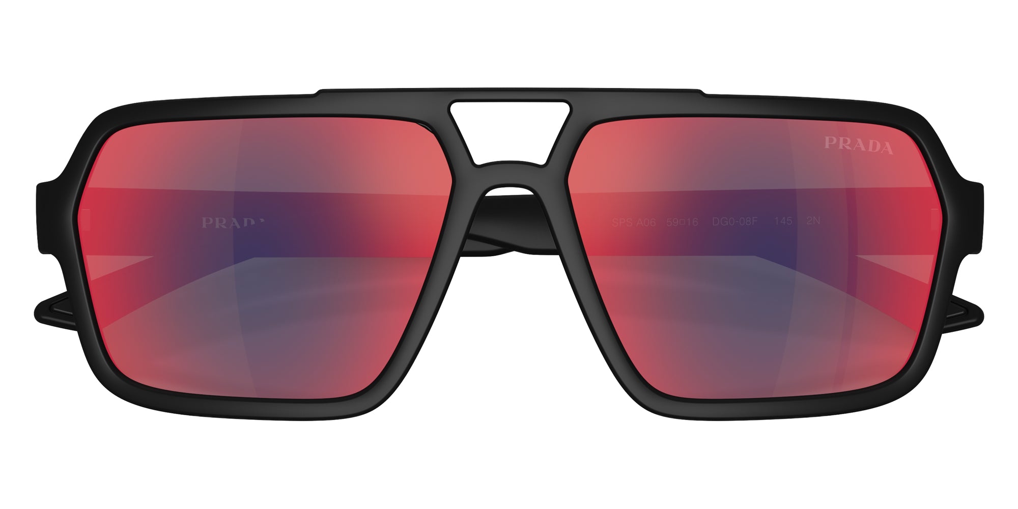 PRADA LINEA ROSSA SUNGLASSES - PS A06S DG008F 59 - Black Rubber