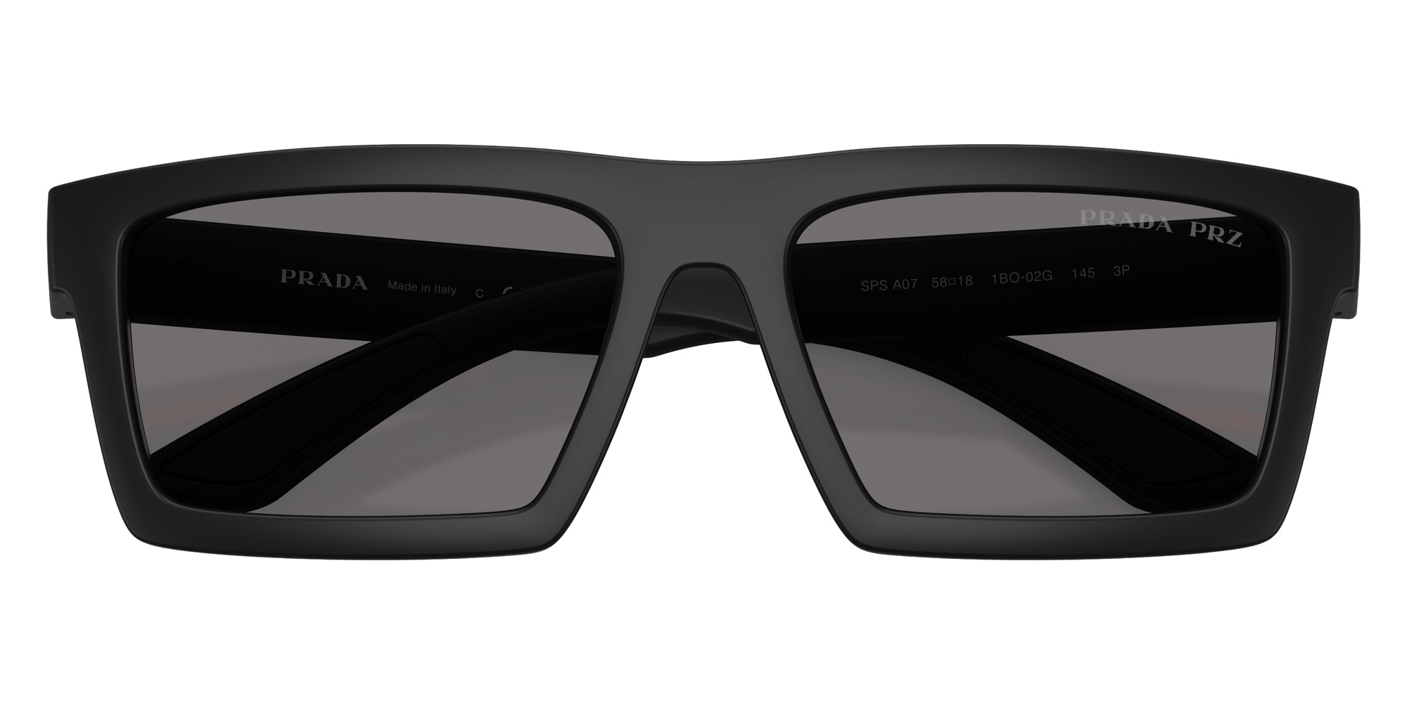 PRADA LINEA ROSSA SUNGLASSES - PS A07S 1BO02G 55 - Matte Black