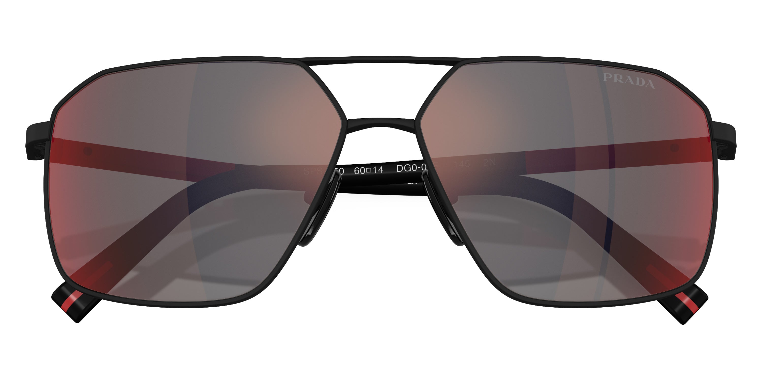 PRADA LINEA ROSSA SUNGLASSES - PS A50S DG008F 60 - Black Rubber