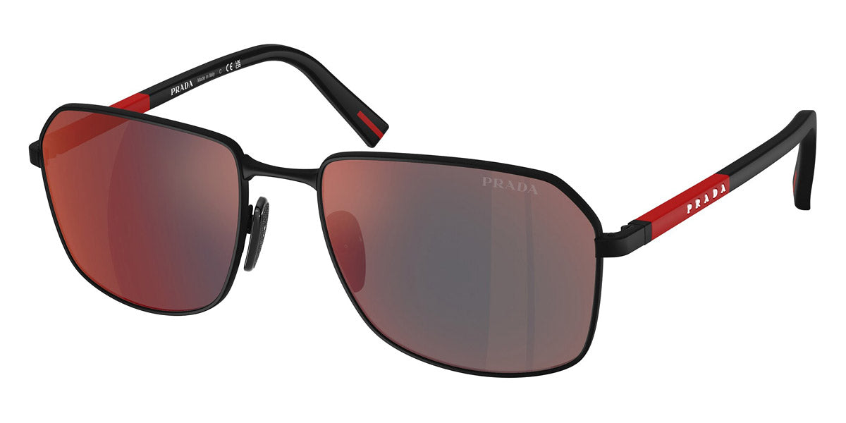 PRADA LINEA ROSSA SUNGLASSES - PS A51S DG008F 57 - Rubber Black/Black Rubbered