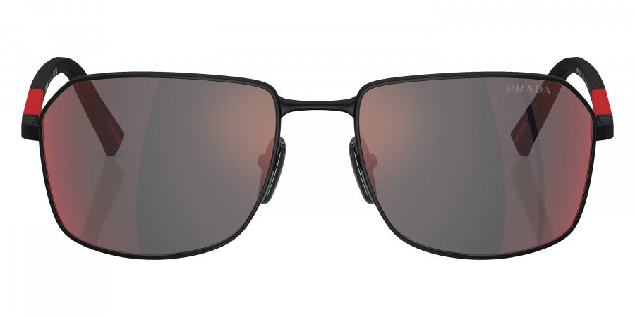 PRADA LINEA ROSSA SUNGLASSES - PS A51S DG008F 57 - Rubber Black/Black Rubbered
