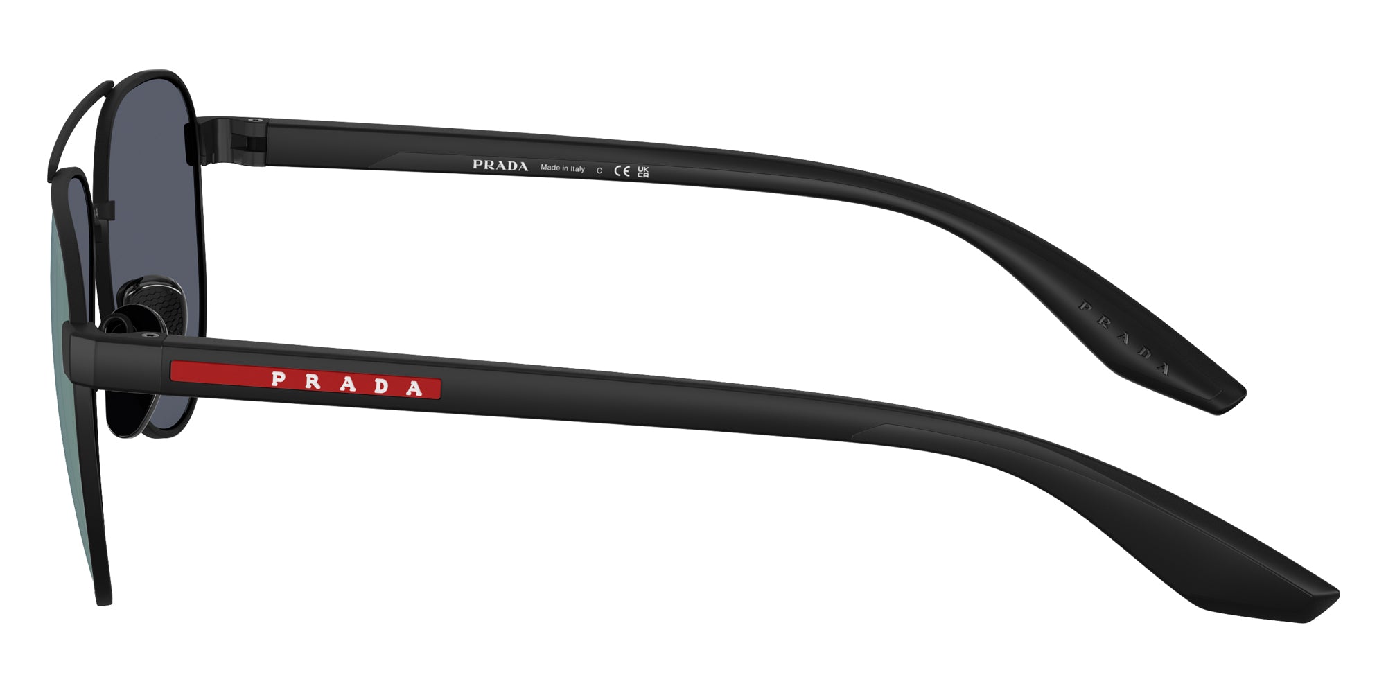 PRADA LINEA ROSSA SUNGLASSES - PS A52S DG005U 58 - Black Rubber