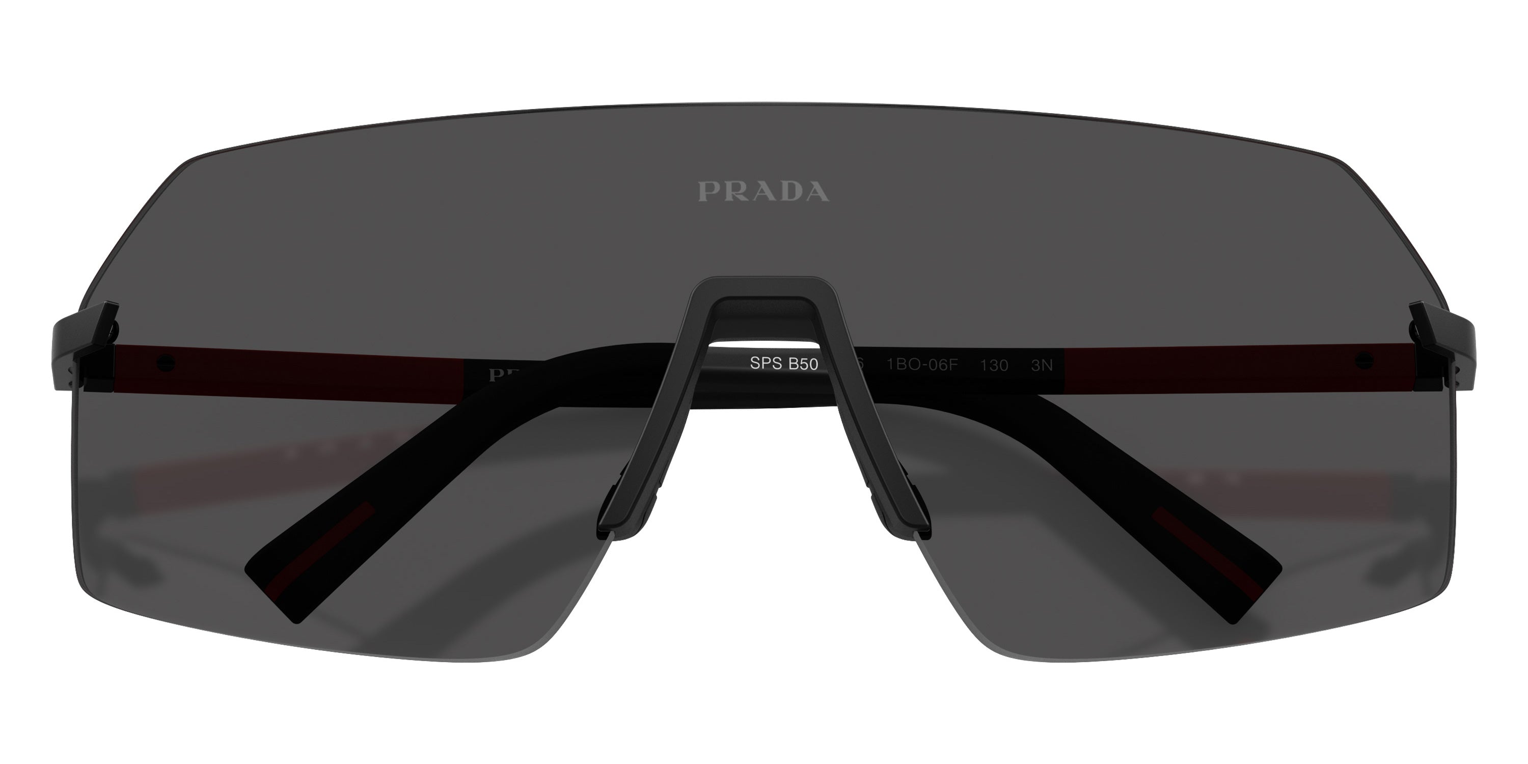 PRADA LINEA ROSSA SUNGLASSES - PS B50S 1BO06F 136 - Black
