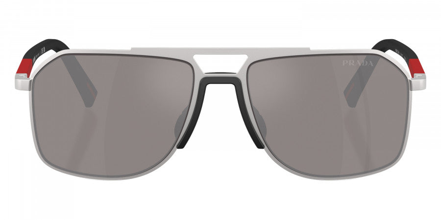 PRADA LINEA ROSSA SUNGLASSES - PS B51S 18X80I 56 - Matte Silver