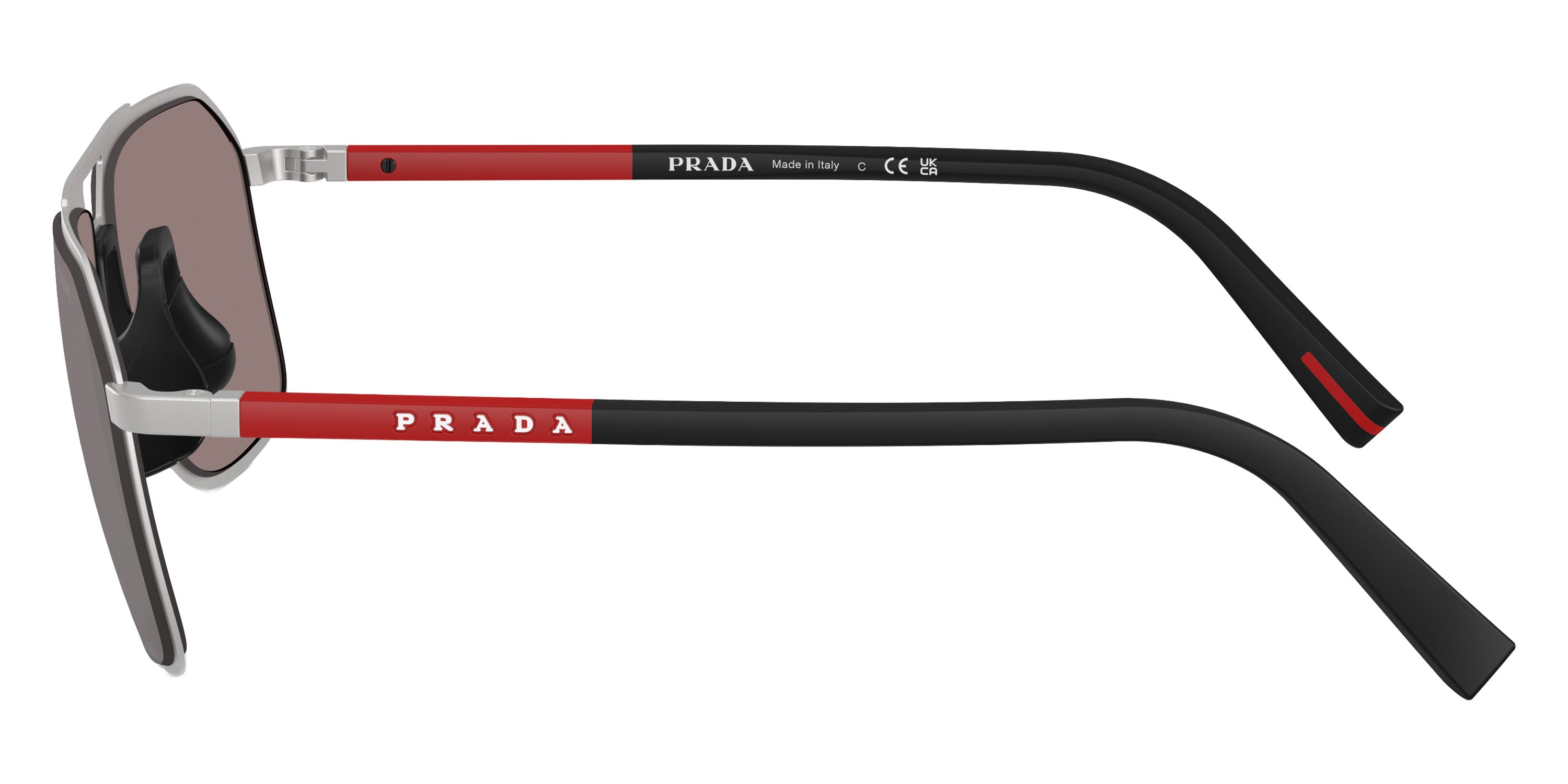PRADA LINEA ROSSA SUNGLASSES - PS B51S 18X80I 56 - Matte Silver