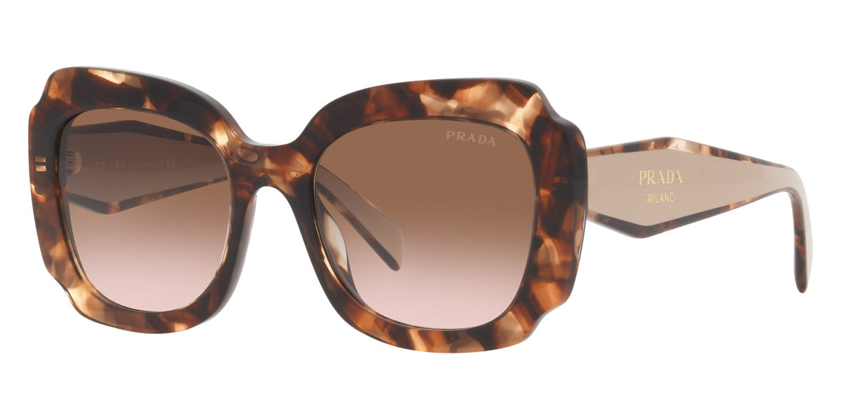 Prada Havana Sunglasses Prada PR A01SF 14O50B Sunglasses Havana/Violet Mirror/Silver  main image 2