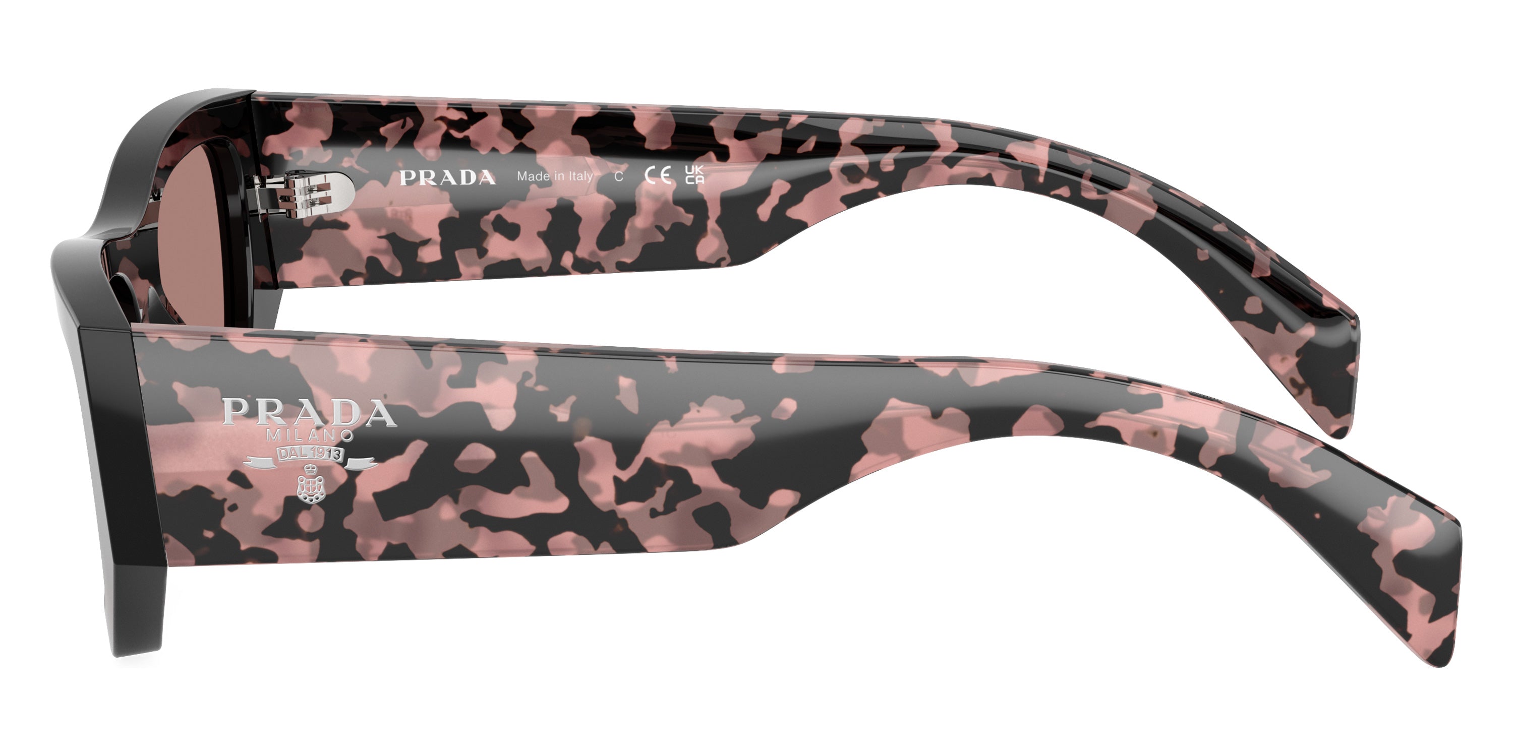 PRADA SUNGLASSES - PR A01S 13P60B 53 - Black/Pink Tortoise