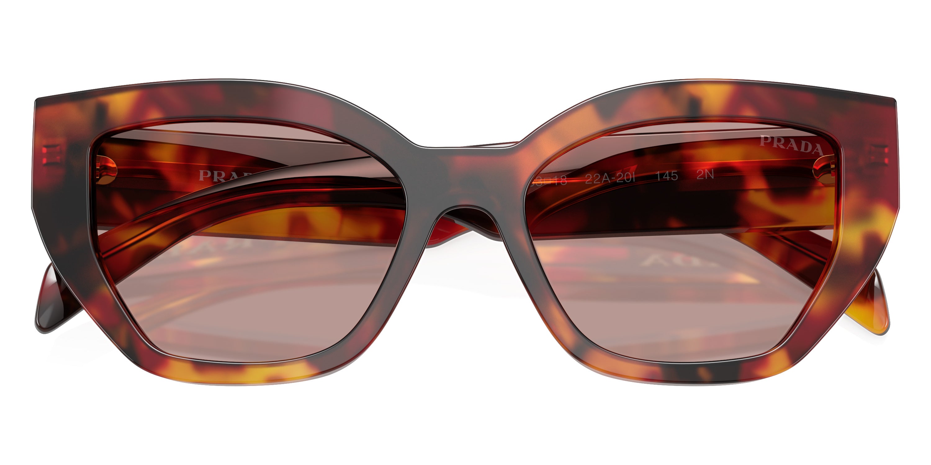 PRADA SUNGLASSES - PR A09S 22A20I 53 - Poppy Tortoise