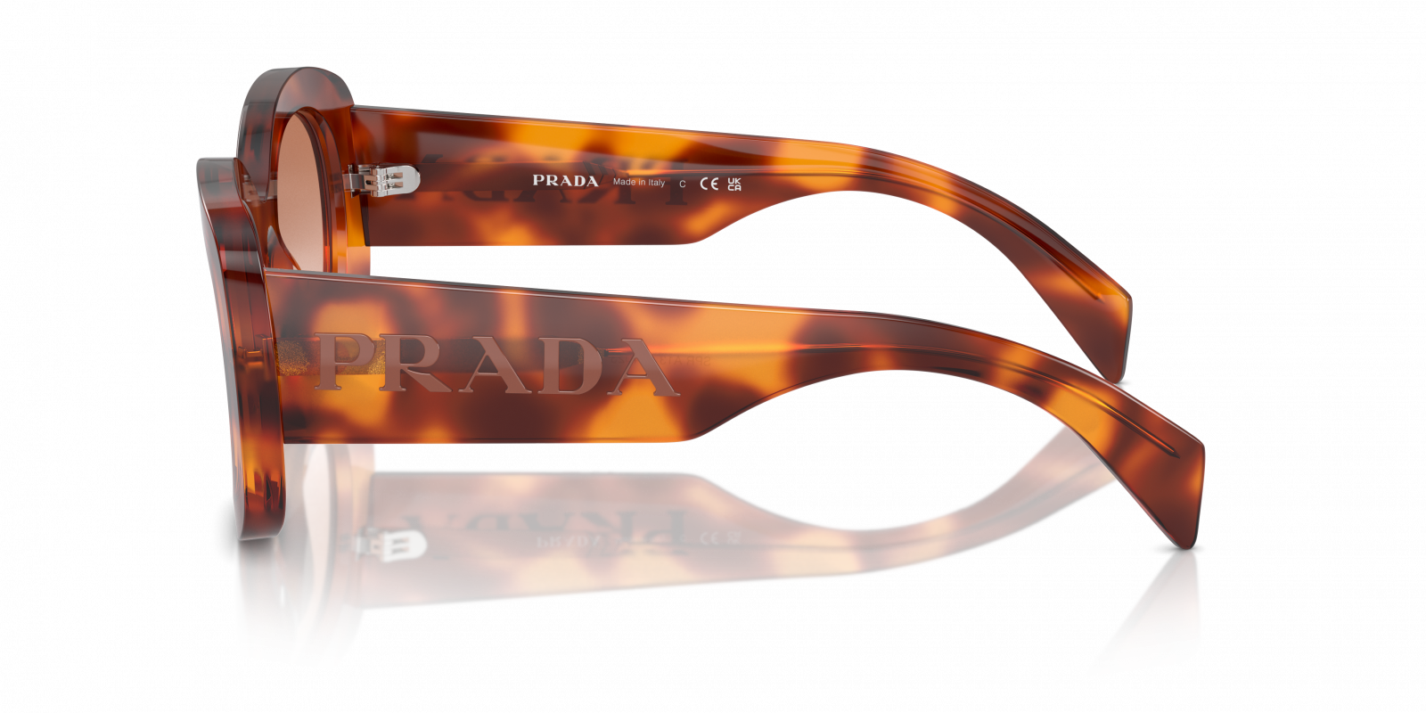 PRADA SUNGLASSES - PR A13S 18R70E 54 - Cognac Tortoise