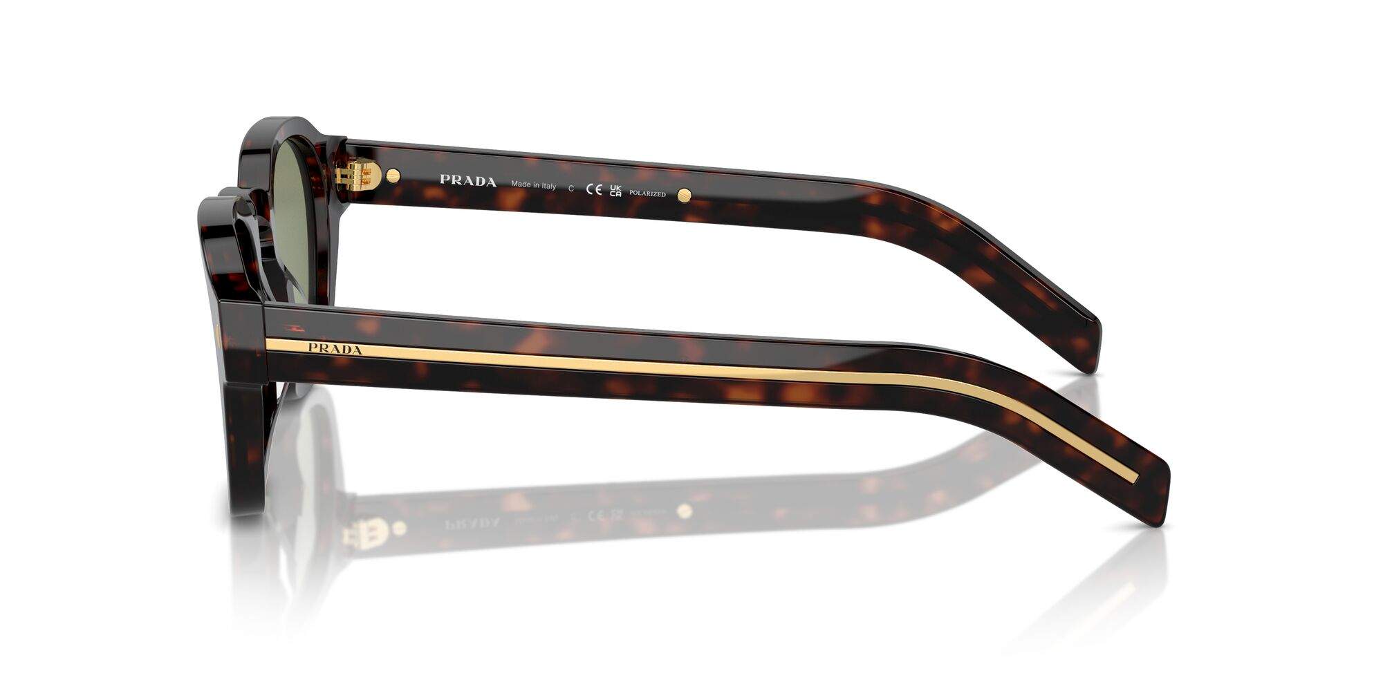 PRADA SUNGLASSES - PR A16S 17N20G 49 - Radica Tortoise