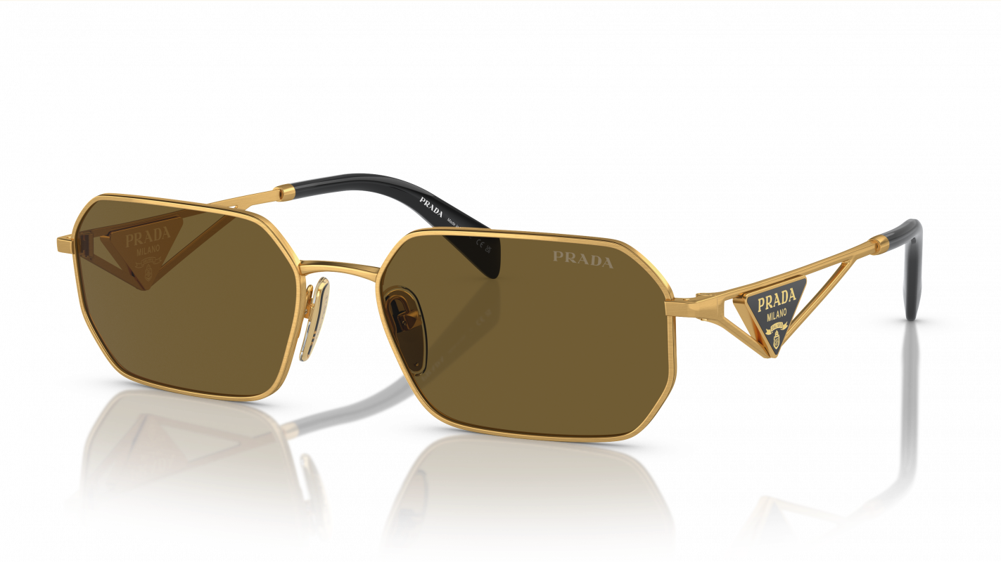 PRADA SUNGLASSES - PR A51S 15N01T 58 - Matte Gold
