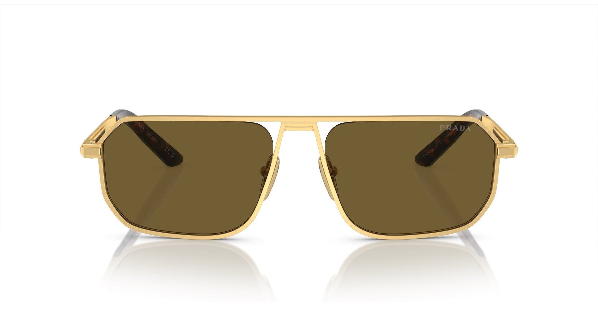 PRADA SUNGLASSES - PR A53S 1BK01T 59 - Matte Gold