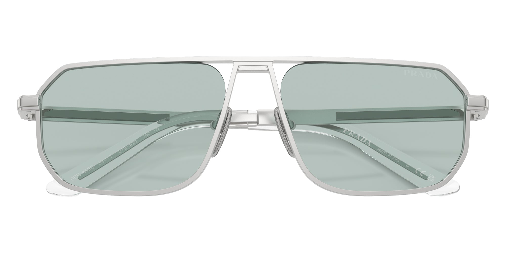 PRADA SUNGLASSES - PR A53S 27540N 59 - Matte Silver