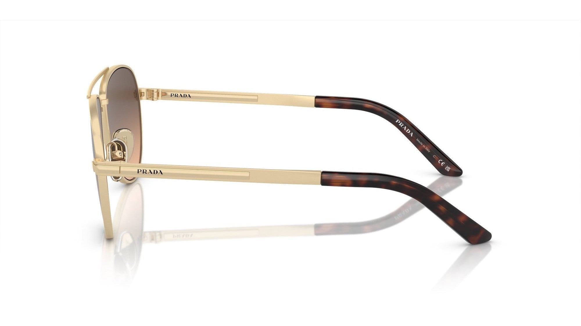 PRADA SUNGLASSES - PR A54S VAF50C 60 - Matte Pale Gold