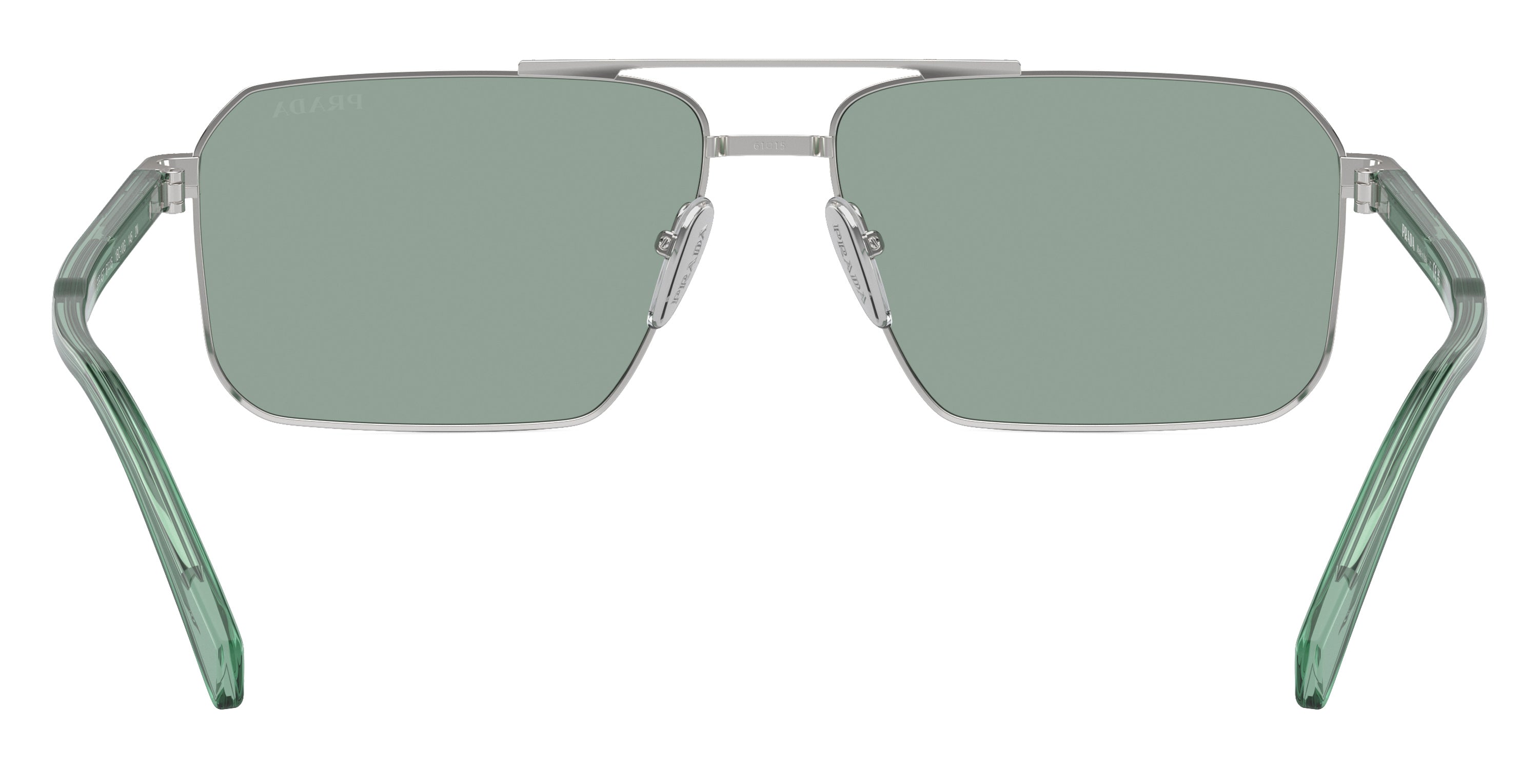 PRADA SUNGLASSES - PR A57S 1BC10G 58 - Silver/Transparent Sage